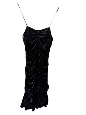 NWT ZARA ruched Velvet Strappy Bodycon Dress Size XS